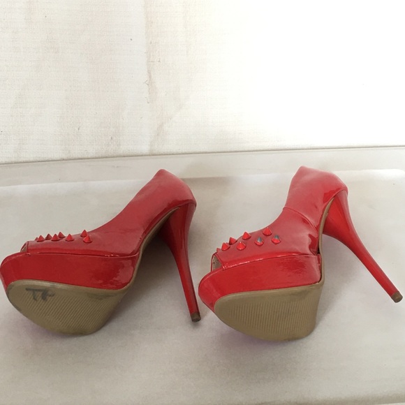 rue 21 spiked red heels - Picture 7 of 7